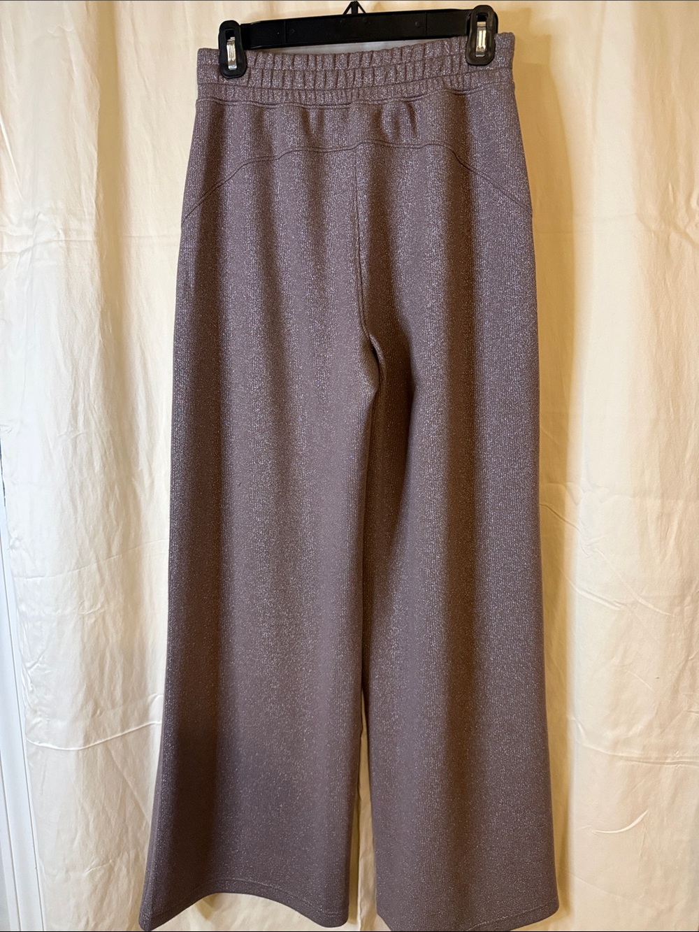 SPANX Taupe Shimmery Wide-Leg Pants & Zip Pullover Set - Picture 7 of 10